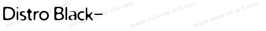 Distro Black字体转换